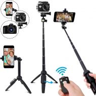 [아마존 핫딜]  [아마존핫딜]YunTeng Selfie Stick Tripod,40 Inch Extendable Selfie Stick Tripod with Wireless Remote Control,Compatible with iPhone 6 7 8 X Plus, Samsung Galaxy S9 Note8, Gopro,Digital Cameras