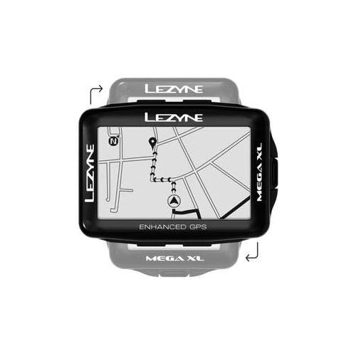  [아마존베스트]LEZYNE Mega XL GPS Fahrradcomputer, 48H Laufzeit, USB Wiederaufladbar, ANT+ und Bluetooth Smart, Radfahren GPS System