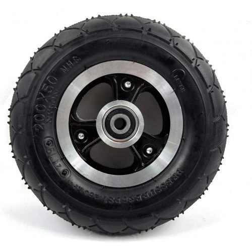  L-faster 200x50 Electric Scooter Solid Wheel No Air 8 Inch Scooter Wheel with Solid Tire Alloy Hub 8 Trolley Caster No Need Inflate