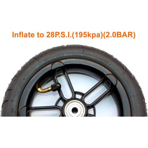  L-faster 200x35 Pneumatic Tyre Use Nylon Hub Fit M8 or M6 Axle 8 Air Wheel for Scooter Replacement 8 inch Inflatable Wheel Tube