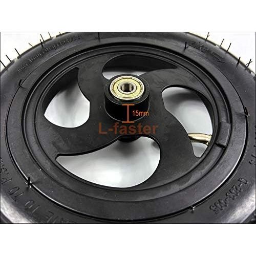  L-faster 8 Pneumatic Wheel with Inner Tube for Kickscooter Scooter Wheel Size 8x1 1/4 Aluminium Alloy Hub 32mm Width Wheel with Bearings