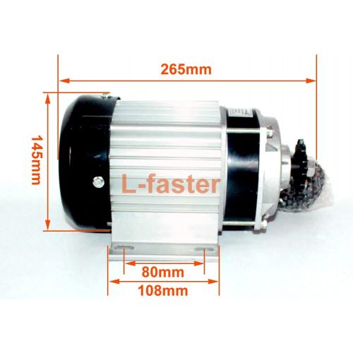  L-faster 48V 750W BRUSHLESS Motor Electric Tricycle Rickshaw Motor KIT Electric 750W BRUSHLESS Motor KIT for Three Wheel Bike
