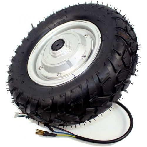  L-faster 36V48V 450W Brushless Hub Motor with Tubeless Tire Mountain Skateboard 9-Inch Single Shaft Hub Motor Wheel