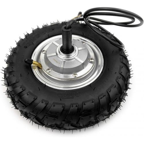  L-faster 36V48V 450W Brushless Hub Motor with Tubeless Tire Mountain Skateboard 9-Inch Single Shaft Hub Motor Wheel