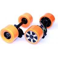 L-faster Electronic Longboard Hub Motor Kit Skateboard Brushless Motor Wheel with Truck Electric Board Dual Motor Drive Remote Controller