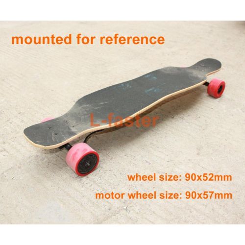  L-faster Electronic Longboard Hub Motor Kit Skateboard Brushless Motor Wheel with Truck Electric Board Dual Motor Drive Remote Controller