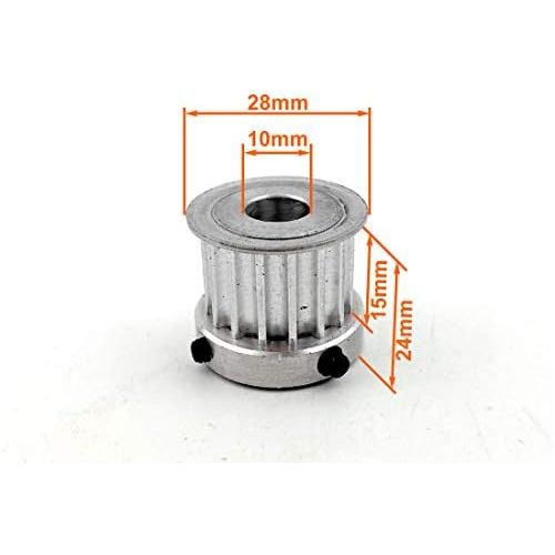  L-faster 16 Teeth Pulley for Skateboard N63 Motor 10mm Shaft 16T Pulley Replacement for Electric Skateboard Fits HTD-5M Belt
