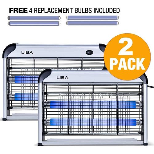  LiBa Bug Zapper Electric Indoor Insect Killer Mosquito, Bug, Fly Killer Powerful 2800V Grid (2-Pack)