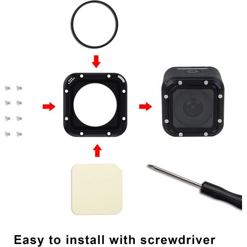  LiDCH Replacement Lens Kit for GoPro Hero 5 Session - Black