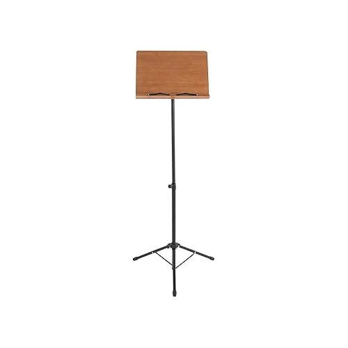  Professional Sheet Music Stand, Floor Standing Bamboo Music Stand, Adjustable Music Stand 27.56-74.8