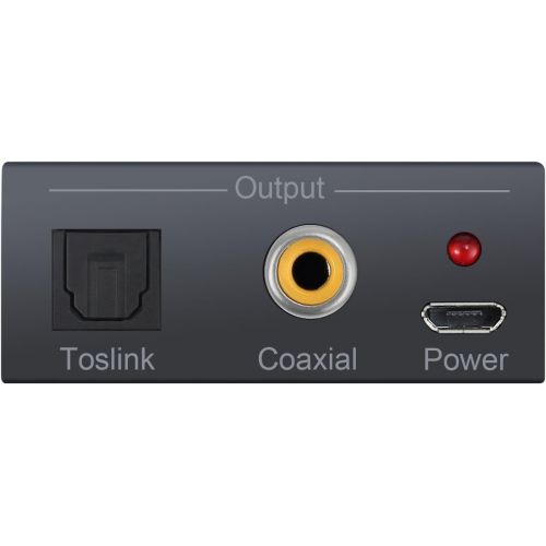  [아마존베스트]LiNKFOR Toslink Optical SPDIF to Coaxial and Coaxial to Toslink Optical SPDIF Bi-Directional Switch Digital Optical Coaxial Bi-Directional Converter Splitter Adapter