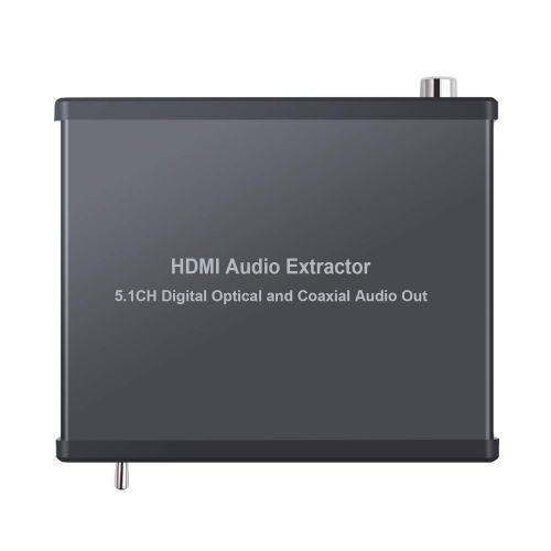  LiNKFOR HDMI to HDMI +Audio（Optical and Coaxial） Extractor Converter with Power Supply Digital 4K HDMI Audio Extractor HDMI to Optical and Coaxial Converter for HDTV Apple TVPS4