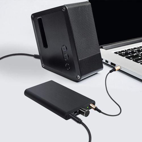  [아마존베스트]LiNKFOR 3.5 mm HiFi Headphone Amplifier 16-300 Ohm with Power Bank HiFi Headphone Amplifier Portable HiFi Headphone Amplifier 3000 mAh with 1.2 m USB Power Cable for MP3 MP4 Mobile