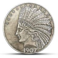 [아마존베스트]MarshLing Antique Liberty Indian Head Ten-Dollars Coin - Great American Commemorative Old Coins- Uncirculated Morgan Dollars-Discover History of US Coins Perfect Quality