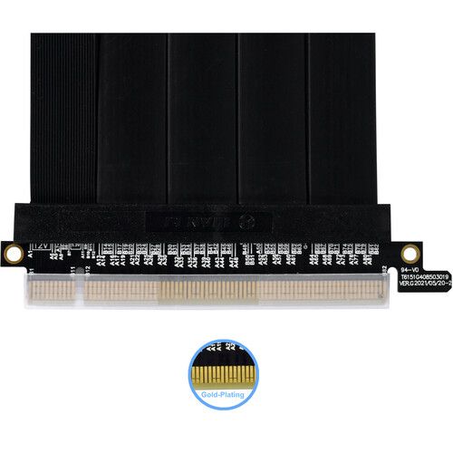  Lian Li PCIe 4.0 Riser Cable (600mm, Black)