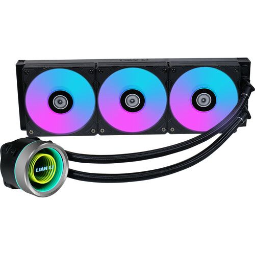  Lian Li 360mm Galahad II Trinity AIO Cooler with ARGB Fans (Black)