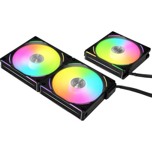  Lian Li UNI FAN AL120 V2 120mm ARGB Case Fan (Black, 3-Pack)