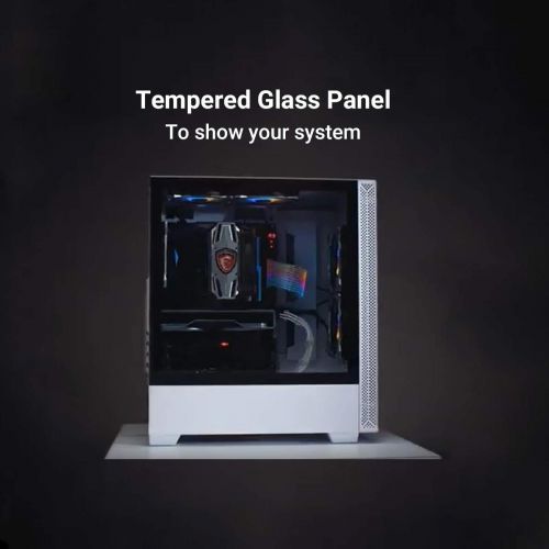  [아마존베스트]Lian Li Mid-Tower Chassis ATX Computer Case PC Gaming Case w/Tempered Glass Side Panel, Magnetic Dust Filter,Water-Cooling Ready, Side Ventilation and 2x120mm Fan Pre-Installed (LA