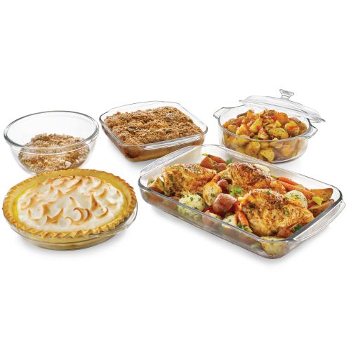  Libbey Bakers Basics 6-piece Glass Bake Set