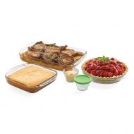 Libbey Bakers Basics 7-piece Glass Bakeware Set with 4 Lids