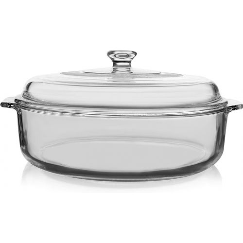  Libbey Baker's Basics Glass Casserole Dish with Cover, 3-quart
