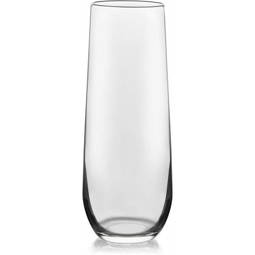  Libbey Stemless Champagne Flute Glasses, Set of 12