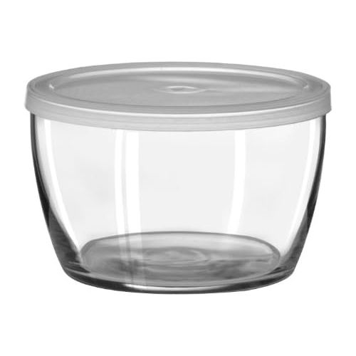  Libbey 70300 Bowl with Plastic Lid, 12 Piece, Clear: Plastic Bowls With Lids Set: Kitchen & Dining