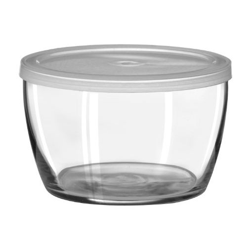  Libbey 70300 Bowl with Plastic Lid, 12 Piece, Clear: Plastic Bowls With Lids Set: Kitchen & Dining