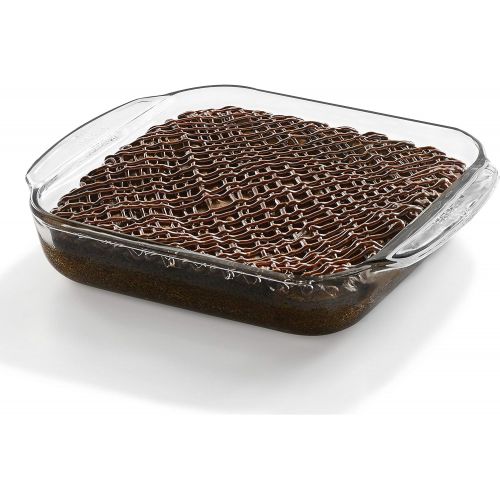  [아마존베스트]Libbey Bakers Basics 2-Piece Glass Casserole Baking Dish Set with Plastic Lids