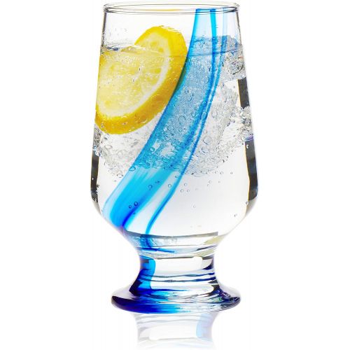  [아마존베스트]Libbey Blue Ribbon Goblet Beverage Glasses, 12.8-ounce, Set of 8