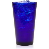 [아마존베스트]Libbey Cobalt Flare Tumbler Glasses, Set of 8