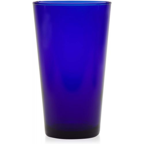  [아마존베스트]Libbey Cobalt Flare Tumbler Glasses, Set of 8