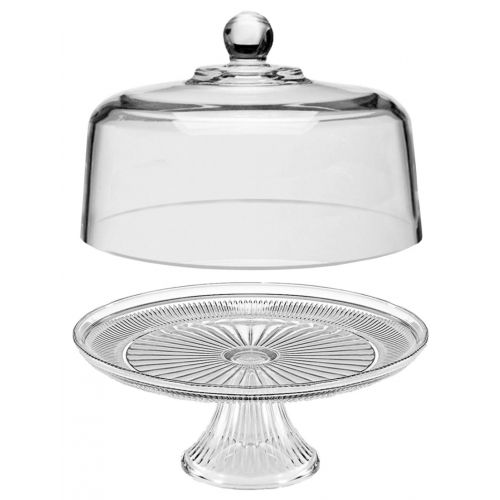 Libbey Canton 2 Piece Cake Stand Set [Set of 2]