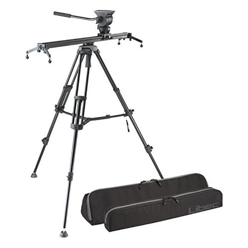  Libec ALX S8 Slider System, Includes Tripod, Fluid Head with Pan Handle, ALX S8 Slider, RC-20 Case, ALX S8 Slider Case