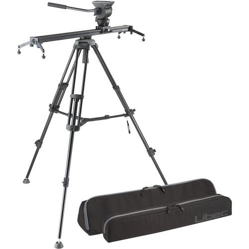  Libec ALX S8 Slider System, Includes Tripod, Fluid Head with Pan Handle, ALX S8 Slider, RC-20 Case, ALX S8 Slider Case