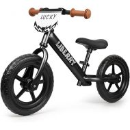 Liberry Toddler Balance Bike for 2 3 4 5 Years Old, No Pedal Kids Bicycle with Adjustable Handlebar, Seat and Custom Plate, 12 Inch Toddler Bike for Boys Girls Gift