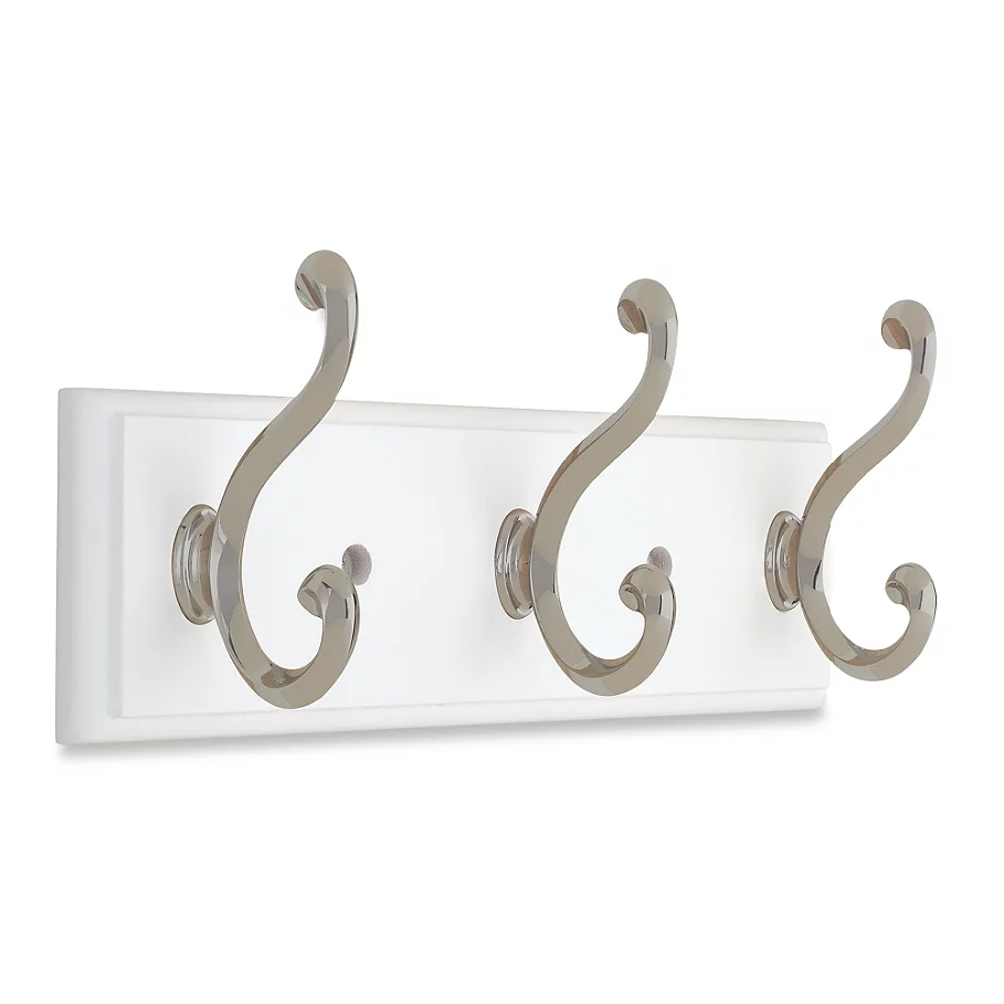 Liberty Contempo Pilltop Hook Rail in WhiteNickel