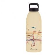 Liberty Bottleworks Los Angeles Mass Transit Aluminum Water Bottle, Made in USA