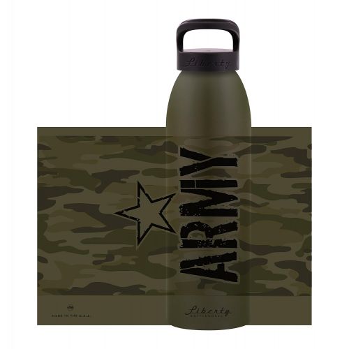  Liberty Bottleworks Army Aluminum Water Bottle, Made in USA