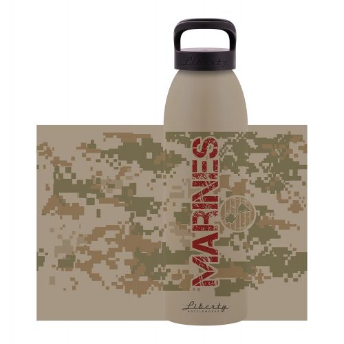 Liberty Bottleworks Marines Aluminum Water Bottle, Made in USA