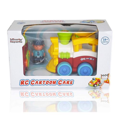 리버티임포트 Liberty Imports Cartoon R/C Train Car Radio Control Toy for Toddlers (English Packaging)