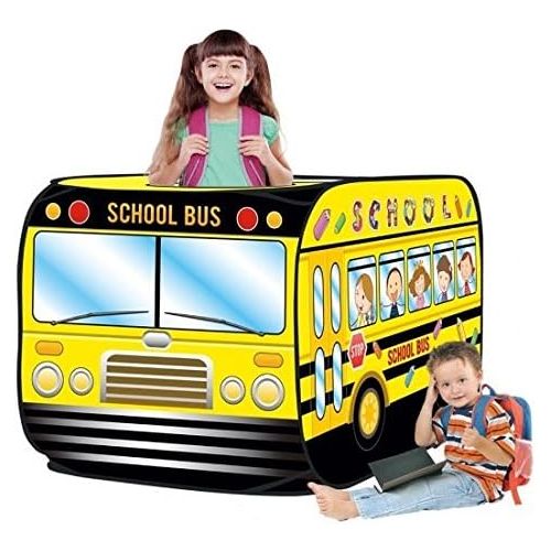 리버티임포트 [아마존베스트]Liberty Imports Kids Pop Up Play Tent - Foldable Indoor and Outdoor Playhouse for Toddlers, Boys and Girls (School Bus)