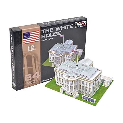 리버티임포트 [아마존베스트]Liberty Imports The White House 3D Puzzle, 64 Pieces