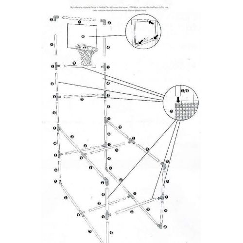 리버티임포트 [아마존베스트]Kids Arcade Basketball Hoop Shot Game - Indoor Sports Shooting System with Mini Hoop, Inflatable Ball and Pump