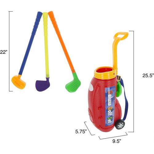 리버티임포트 [아마존베스트]Master Golfer Deluxe Toy Golf Play Set for Kids