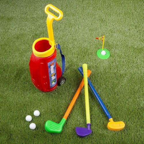 리버티임포트 [아마존베스트]Master Golfer Deluxe Toy Golf Play Set for Kids