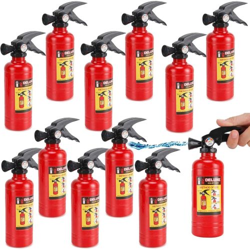 리버티임포트 Liberty Imports 7 Inch Fire Extinguisher Squirt Toys - 12 Pack - Firefighter Water Guns with Realistic Design - Fun Fireman Squirters for Kids Party Favors