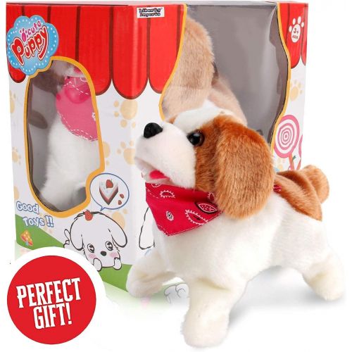 리버티임포트 [아마존베스트]Liberty Imports Cute Little Puppy - Flip Over Dog, Somersaults, Walks, Sits, Barks