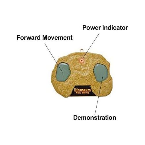 리버티임포트 Liberty Imports Dino Planet Remote Control RC Walking Dinosaur Toy with Shaking Head, Light Up Eyes and Sounds (Triceratops)