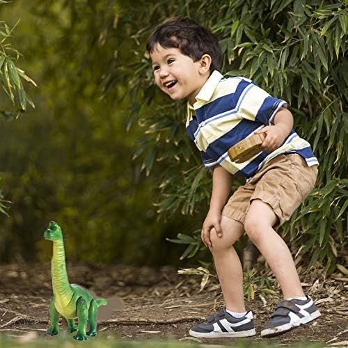 리버티임포트 Liberty Imports Dino Planet Remote Control RC Walking Dinosaur Toy with Shaking Head, Light Up Eyes and Sounds (Triceratops)